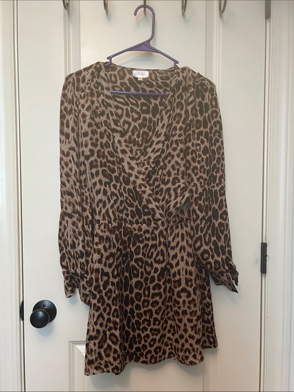 Parker Leopard Print Top in Brown and Black